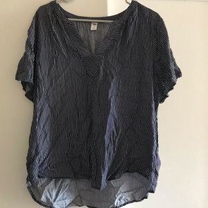 Blue and white old navy top
